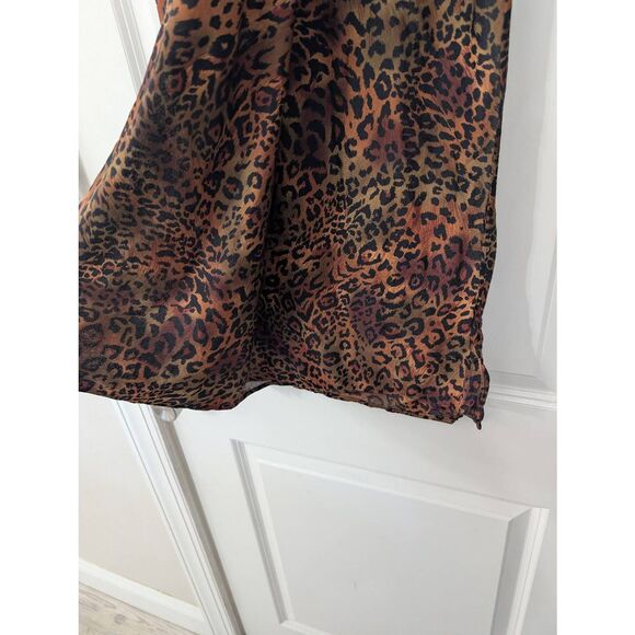 Miraclesuit Wrap Skirt Cover Up leopard print women's one size tie - Picture 3 of 5